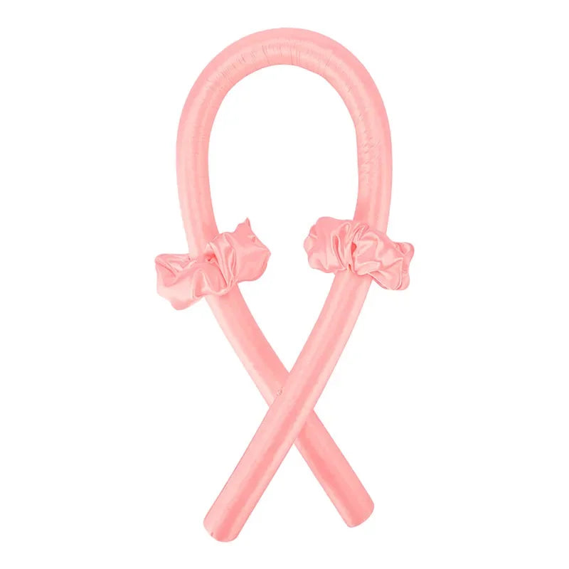 Heatless Curling Rod Headband No Heat Silk Curls Ribbon Hair Rollers Sleeping Soft He lifestyle view