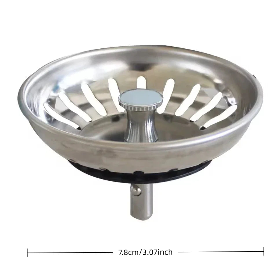 Stainless Steel Kitchen Sink Filter Hole Bathtub Hair Catcher Stopper Bathroom Sewer lifestyle view