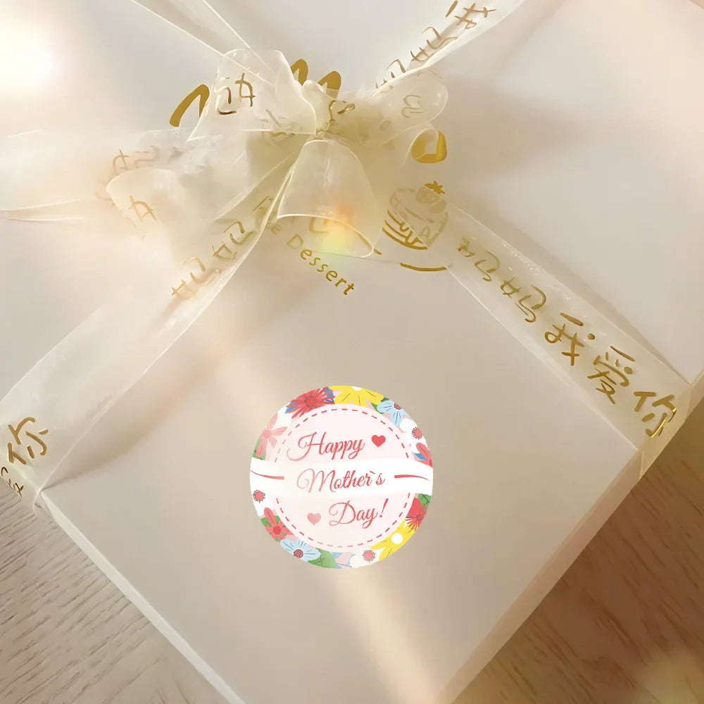 Happy Mother's Day Gift Stickers | Sweet Floral Envelope Seals for Gift Wrapping detail view