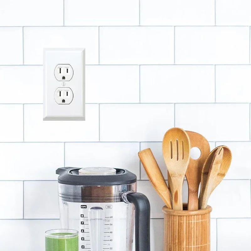 Fake Power Outlet Stickers (3 Pack) | Prank Wall Decals for Office and Home additional angle