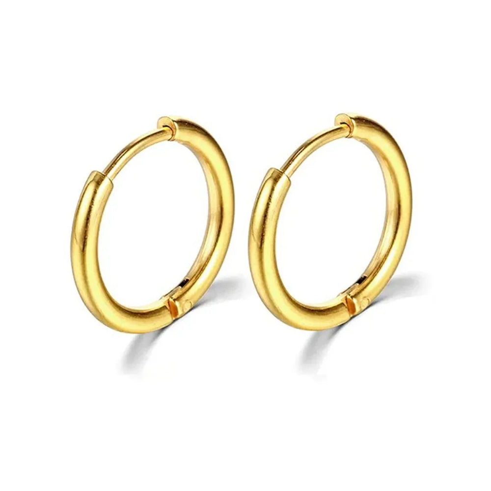 2/8Pcs Fashion Simplicity 316L Stainless Steel Small Hoop Earrings, Cartilage Tragu additional angle