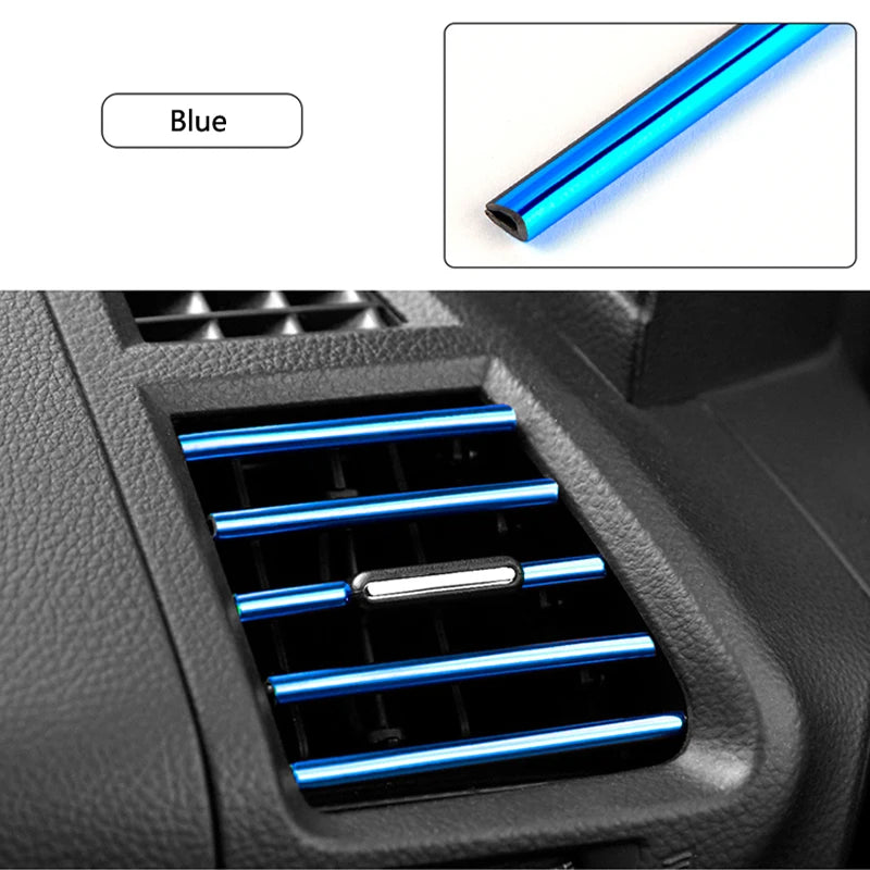 Car Air Conditioner Outlet Decorative Strip 10 Pcs U-Shaped