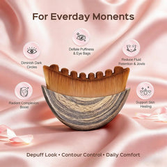 1 PCS Lymphatic Contour Face Brush with Storage Box Lymphatic Drainage Brush for Face close-up view
