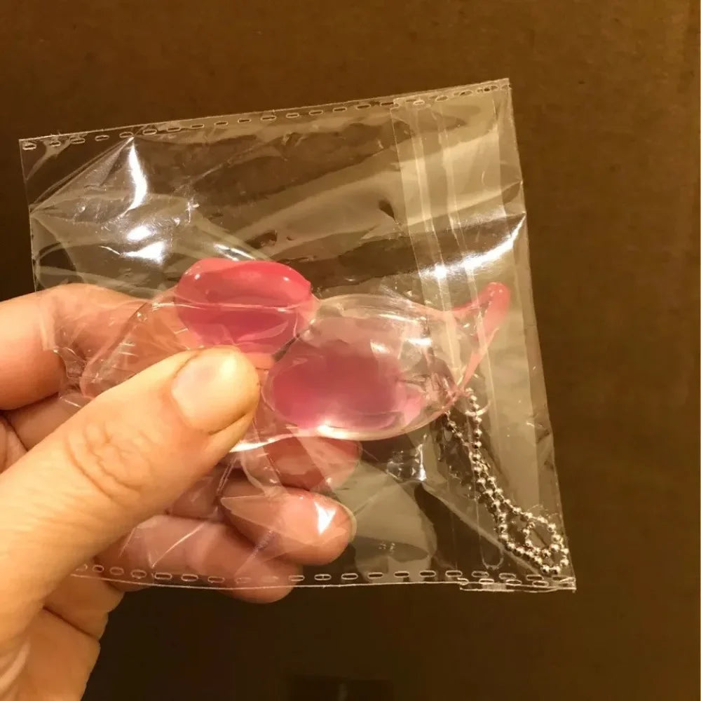 Squeeze Bean Fidget Toy | Cute Stress Relief Keychain detail view
