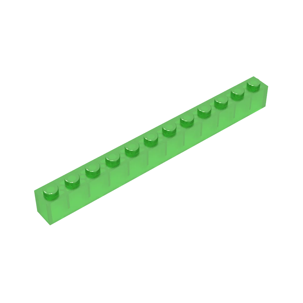 Gobricks GDS-538 Brick 1 x 12 | Compatible Building Block Pieces for DIY Construction close-up view