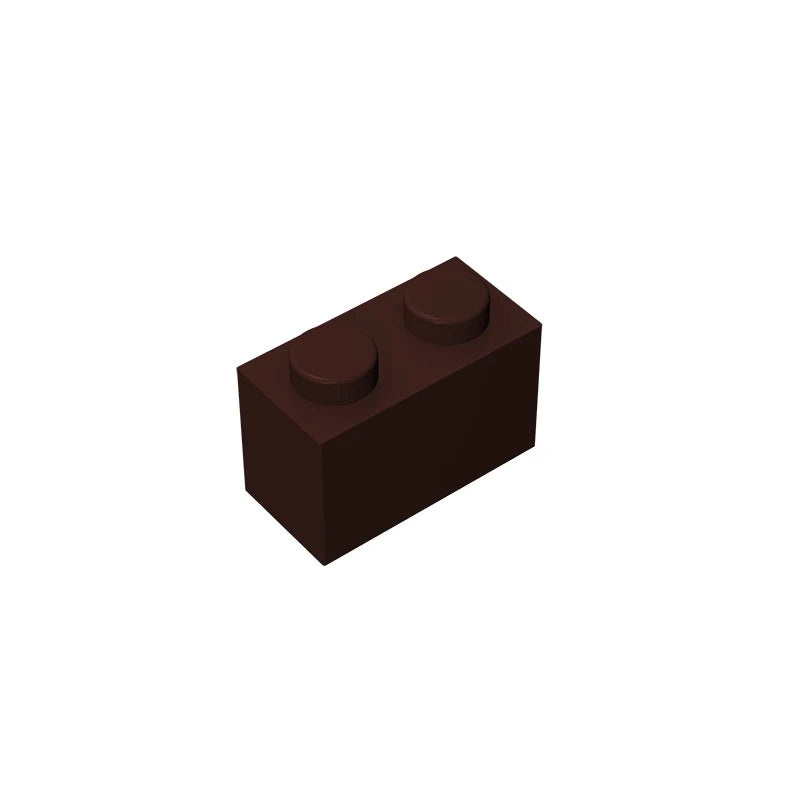 Educational Assemblage Gobricks Brick 1 x 2 without Bottom Tube | Compatible with Lego 3 detail view