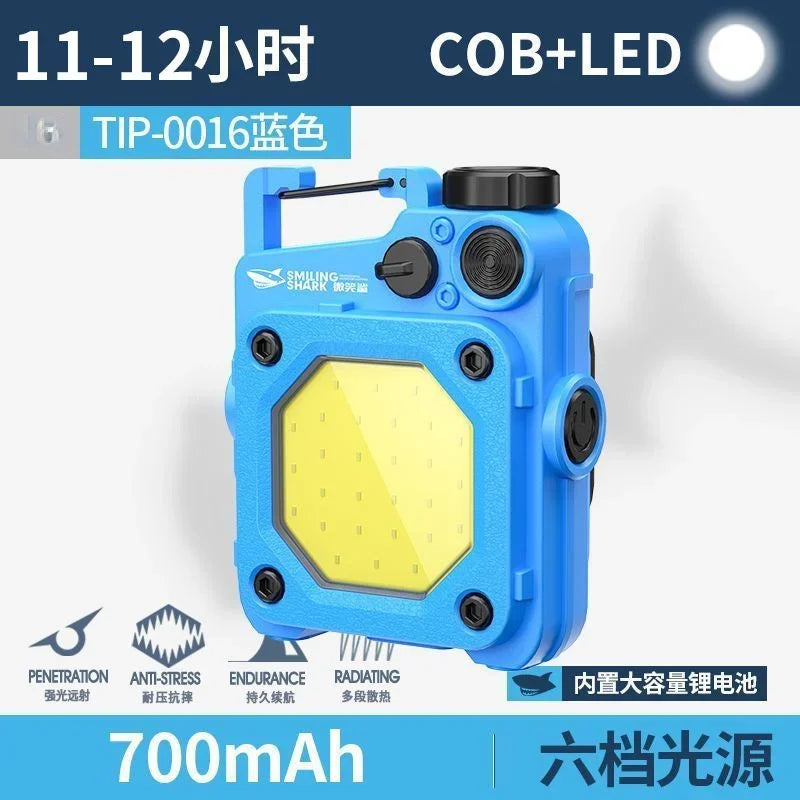 SMILING SHARK Flashlight Magnetic Clothe Clip Running Light | Outdoor Strong LED Camp lifestyle view