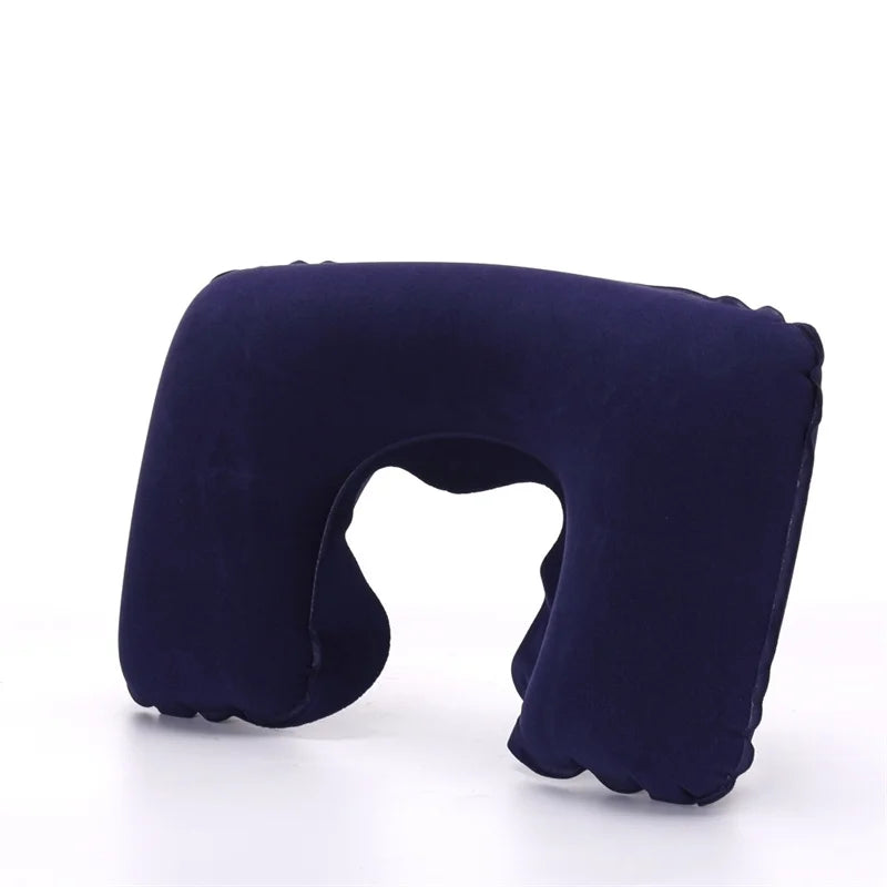 Portable Inflatable Travel Neck Pillow | U-Shape Air Cushion for Airplane additional angle