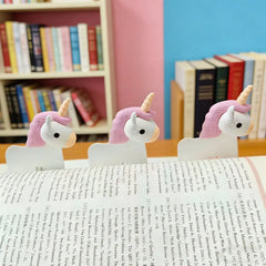 Creative 3D Unicorn-Shaped Page Divider, Cute Cartoon Reading Bookmark, Small Gift Or alternate view