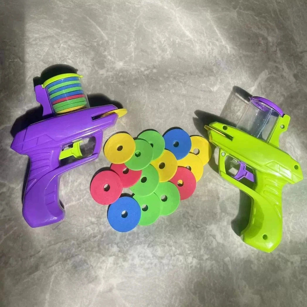 1pc Foam Disc Launcher Flying Disc Handheld Shooter Indoor Shooting Game Outdoor Ba additional angle