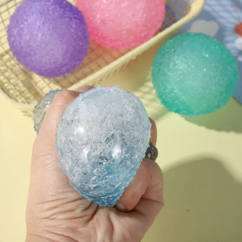 Ice Ball Maltose Squishy Toy | Blue Mochi Sensory Fidget for Stress Relief alternate view