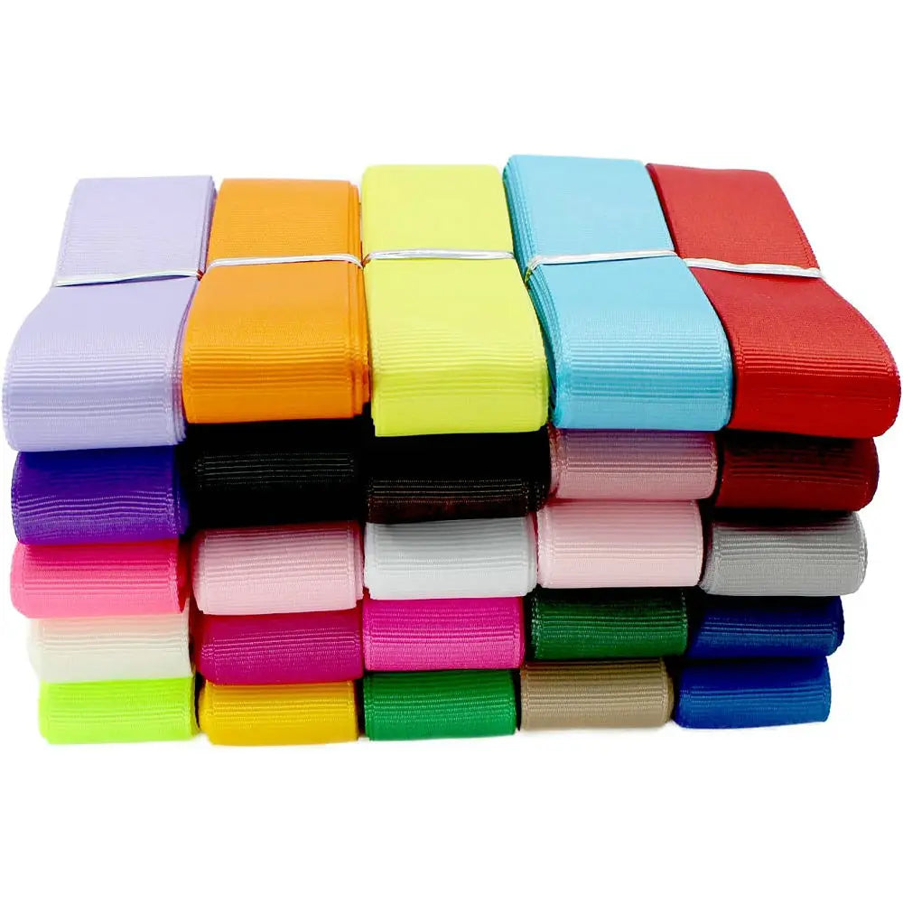 10 Meters Grosgrain Polyester Ribbon for DIY Crafts Gift Wrapping Wedding Christmas De close-up view