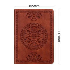 Vintage Leather Notebook – Portable Diary and Journal (A6 Size)