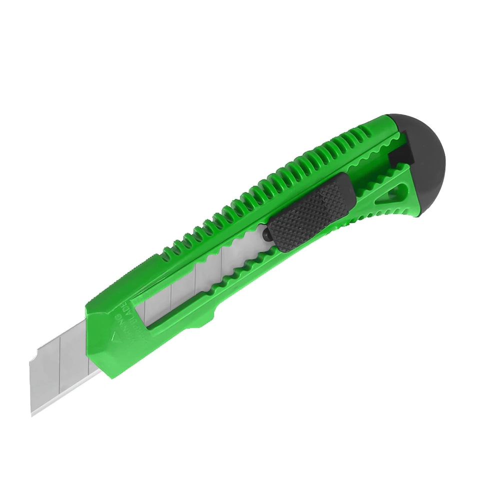Retractable Utility Knife | 18mm Razor Sharp Box Cutter with 10 Blades additional angle