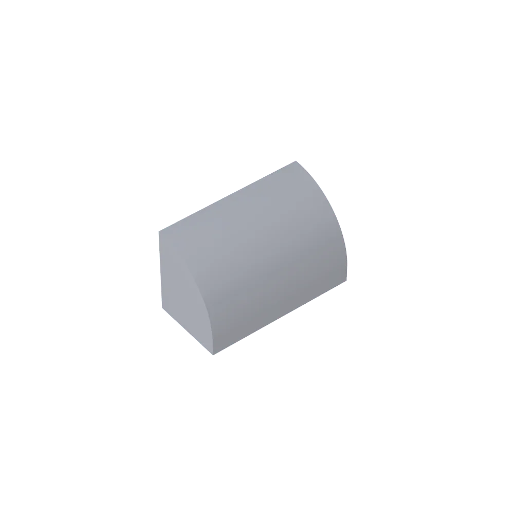 Gobricks GDS-M063 Curved Brick 1 x 2 x 1 No Studs | Compatible Building Block lifestyle view