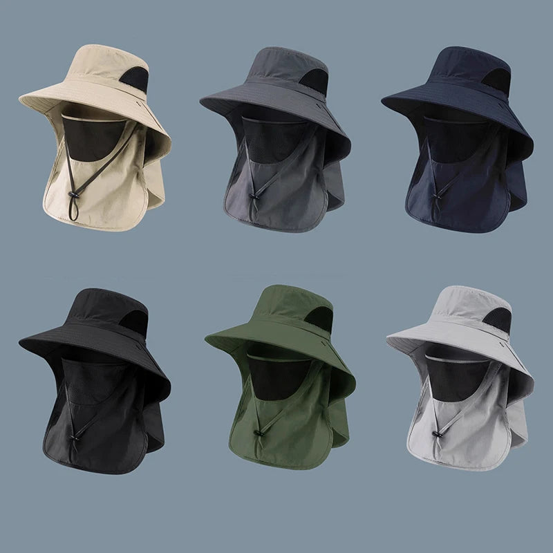 UV Protection Sun Hat | Outdoor Fishing and Hiking Cap with Neck Flap alternate view