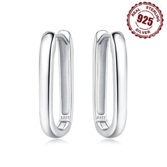 925 Sterling Silver Simple Versatile Earrings Jewelry Versatile Hoop Earrings For Women Jewelry Fine