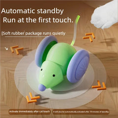 Car Interactive Cat Toy Automatic Teaser Rechargeable Intelligent Obstacle Avoidance Kitten Pet Toys