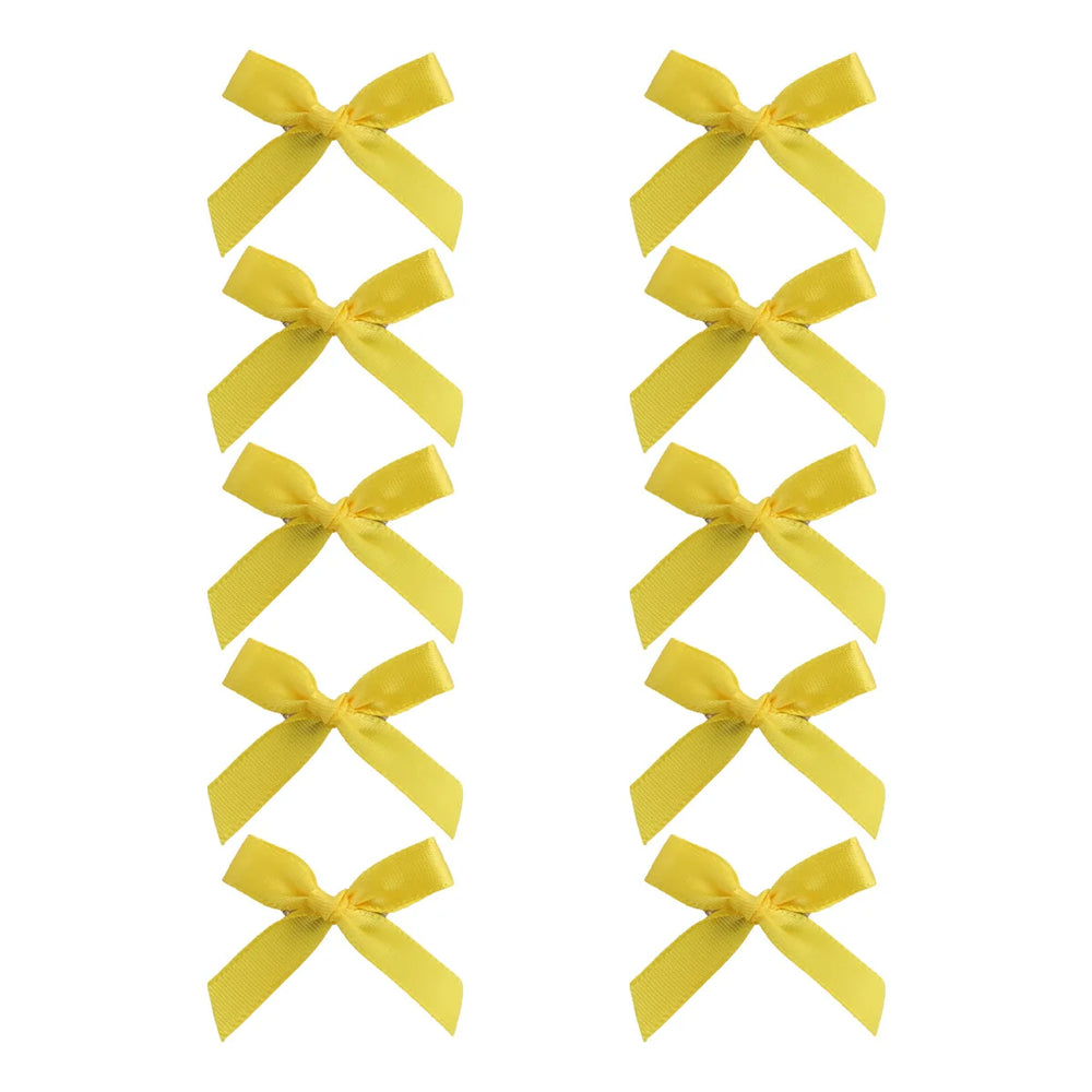 10pcs 4cm Cute Ribbon Bow Hair Clips Girls Korean Style Bowknot Mini Clip Hairpin Barr close-up view