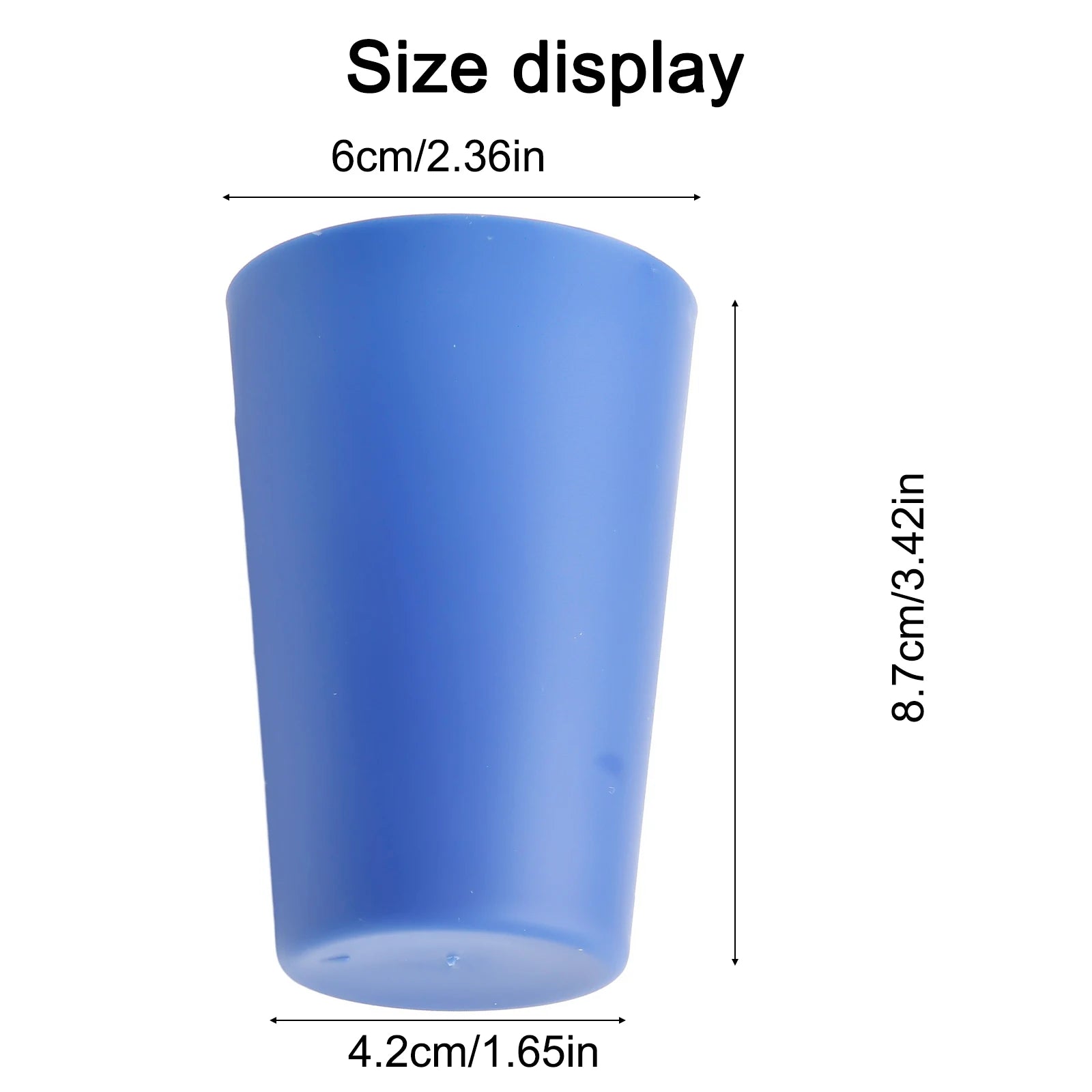 Drinking Container Colourful Cups 6*6*8.7cm For Juice Coffee For Microwave Kitchen Multipurpose Stra