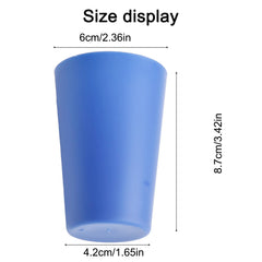 Drinking Container Colourful Cups 6*6*8.7cm For Juice Coffee For Microwave Kitchen Multipurpose Stra