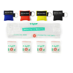 Compact CPR Face Shield Keychain | Portable Emergency Resuscitator Mask detail view