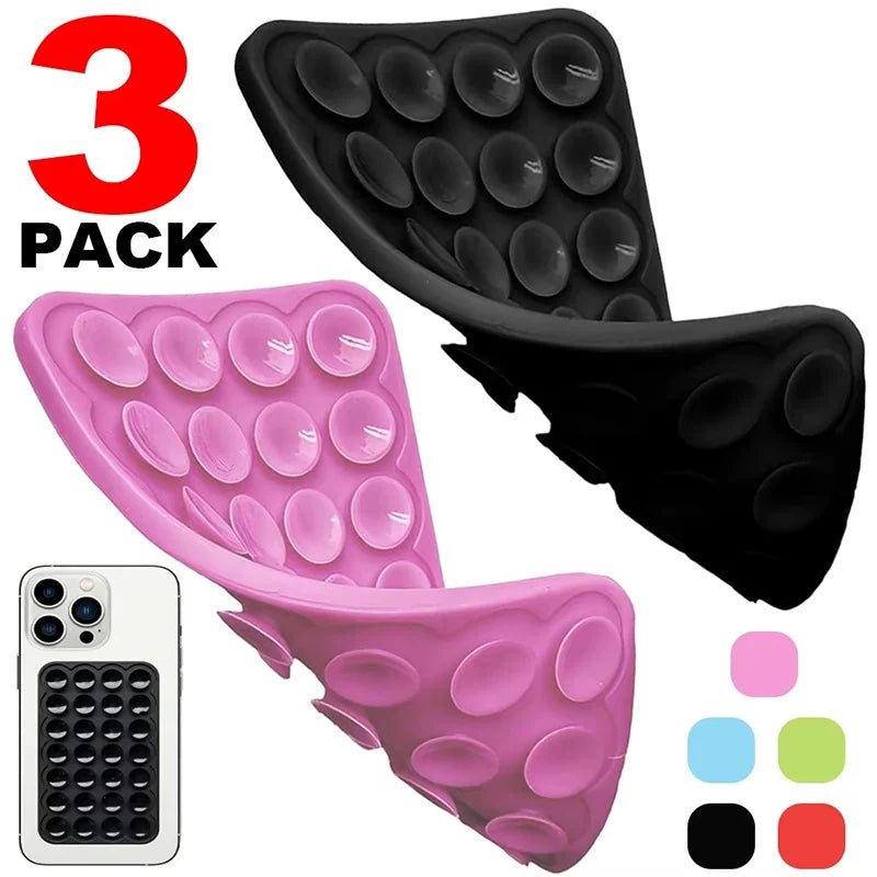 Silicone Suction Cup Phone Holder Multi-Functional Anti-slip Mobile Fixture Pad Double Sided Detachable For iPhone Huawei Tablet