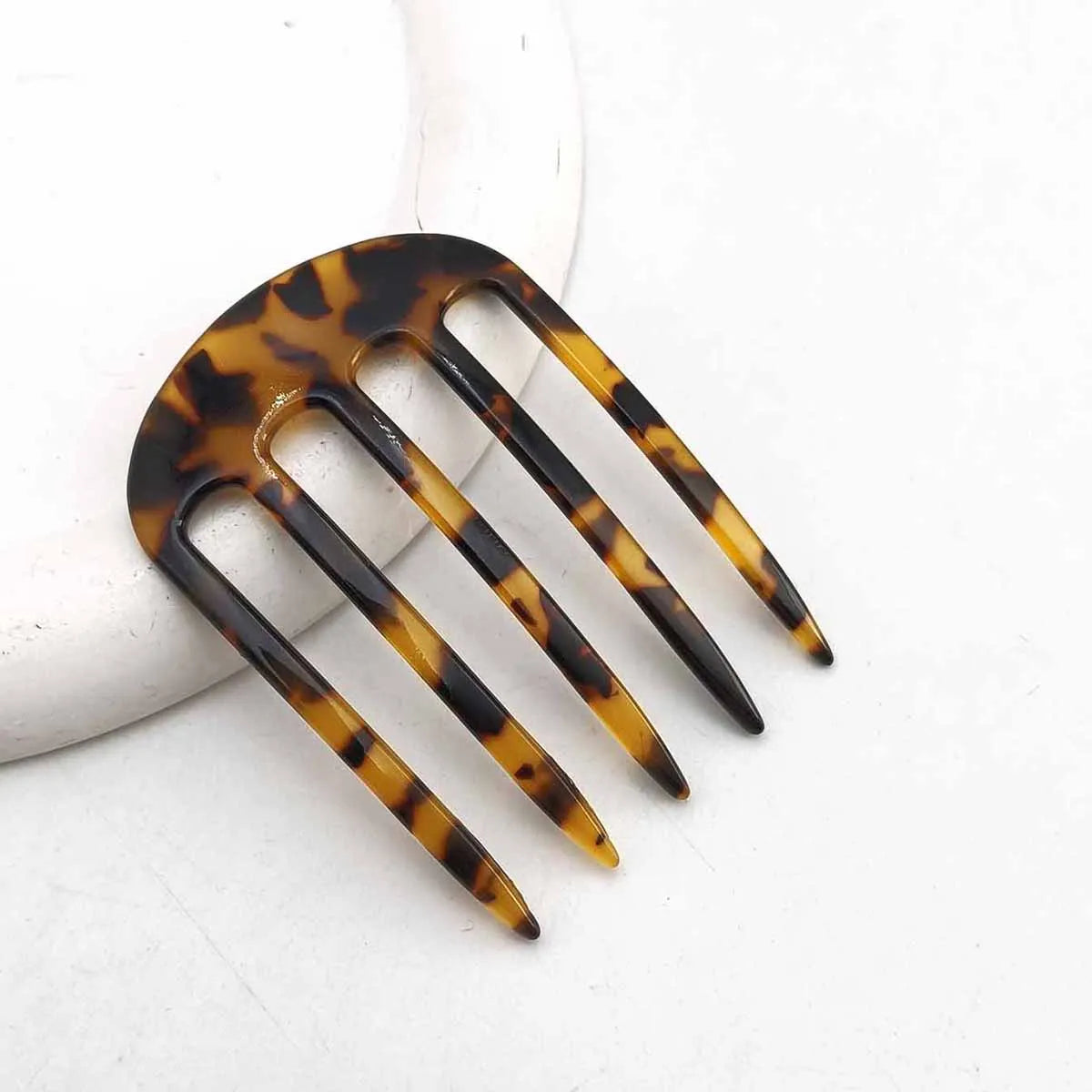1/3 PCS Acetic Acid Hair Forks Five Teeth Hair Sticks U-Shape Hair Comb Bun Hairpin additional angle