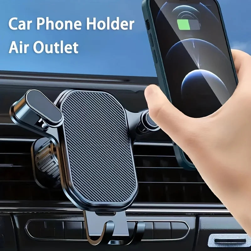 Car Phone Holder Car Air Vent Clip Mount Mobile Cell Stand Smartphone GPS Support For 4.7-6.7 Inch M