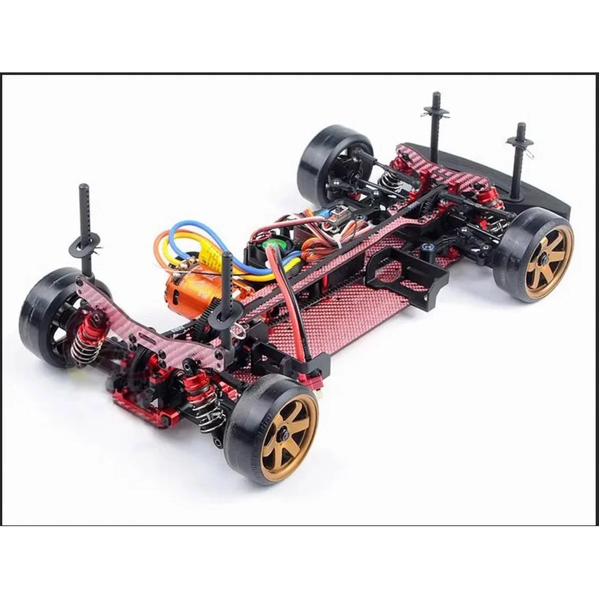 4pcs Plastic Spacer Model Cars Shell Column Bracket Plastic Gasket for 1:10 Sakura CS close-up view