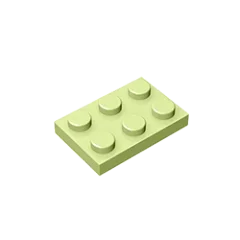 Gobricks GDS-510 Plate 2 x 3 | Compatible Building Block for DIY Projects close-up view