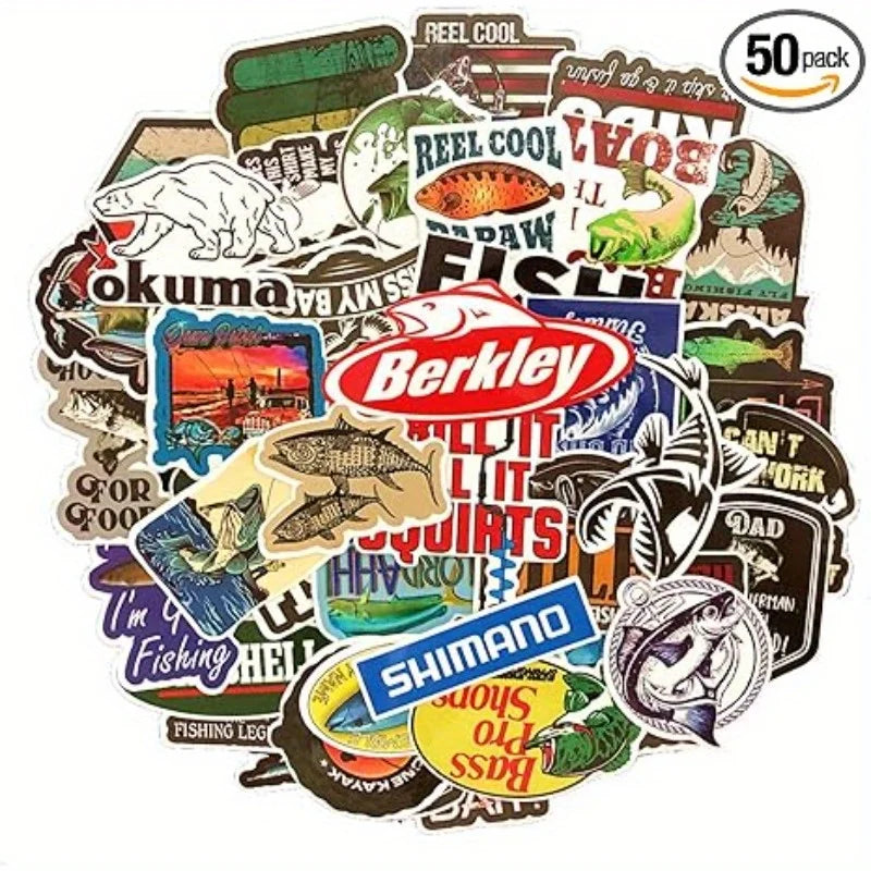 50 PVC Stickers for Laptops and Suitcases | Waterproof Vinyl Decals