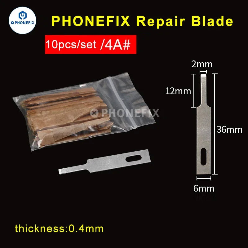 10pcs Precision Scalpel Knife Blades Set | Non-Slip Metal Engraving Craft Knives fo additional angle