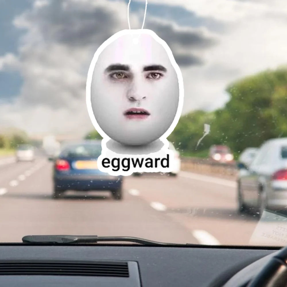 Unique Eggward Egg - Faced Air Freshener: Bringing a Novel and Fresh Experience to You close-up view