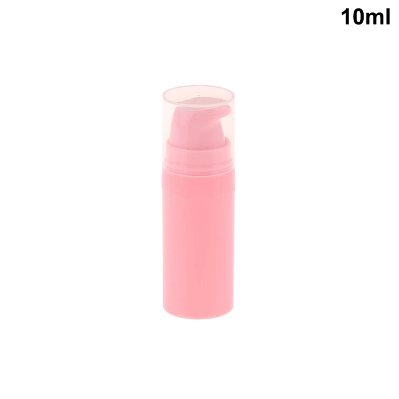 Refillable Lotion Bottles Airless Pump Vacuum Toiletries Container Empty Plastic Co additional angle