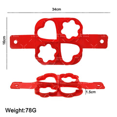 6 Style Egg Pancake Ring Set | Food Grade Silicone Molds for Kitchen alternate view