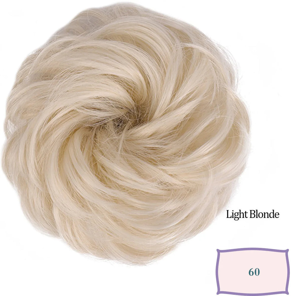 Synthetic Messy Hair Bun Chignon Scrunchies Fake Hair Band Braid Elastic Hairpiece Ta lifestyle view
