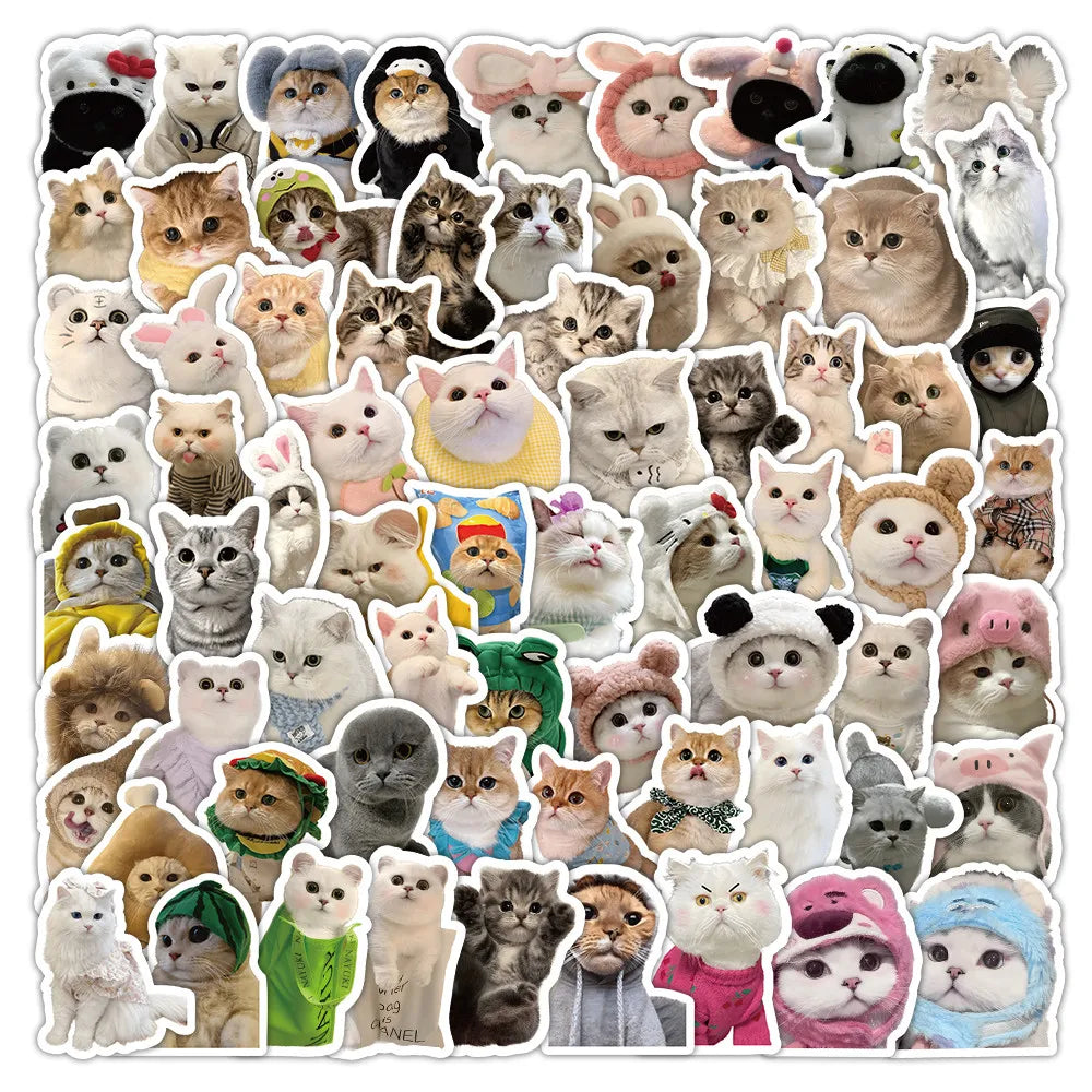 103 Pcs Cute Cat Stickers | Adorable Decor for Journals, Phones, Water Bottles & DIY alternate view