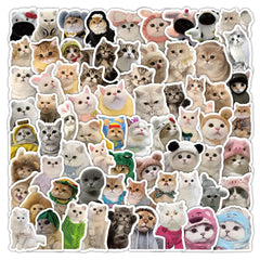 103 Pcs Cute Cat Stickers | Adorable Decor for Journals, Phones, Water Bottles & DIY alternate view