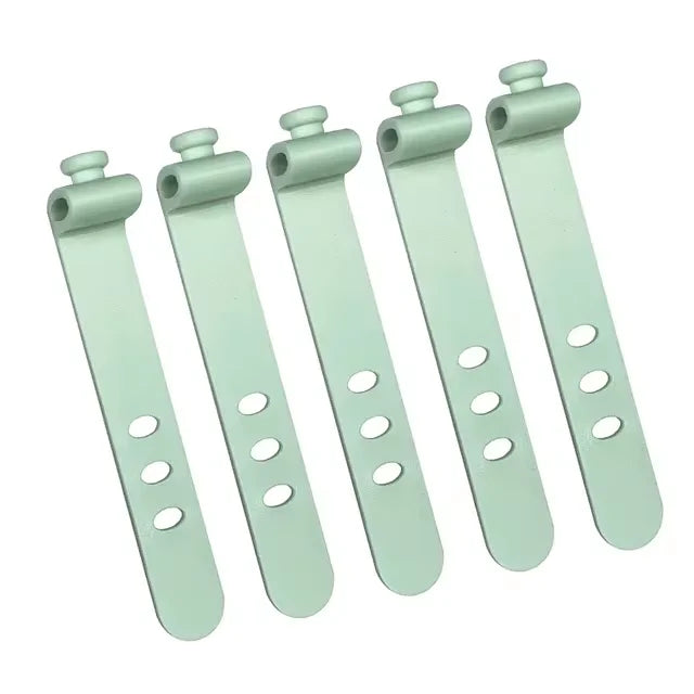 5/10pcs Cable Organizer Clip Strap Silicone Strap Line Storge Holder Cable Wire Wrap Org detail view