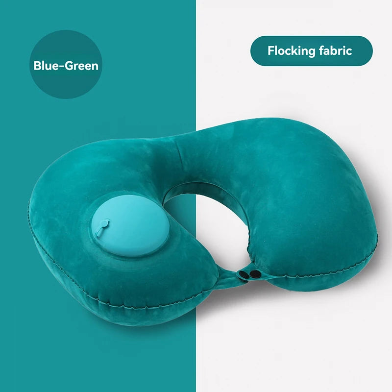 2025 New Inflatable Travel Neck Pillow | Portable U-Shaped Support Pillow lifestyle view