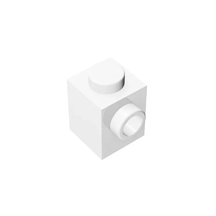 Gobricks GDS-635 BRICK 1X1 W. 1 KNOB | Single Side Bump Building Block Compatible with L detail view