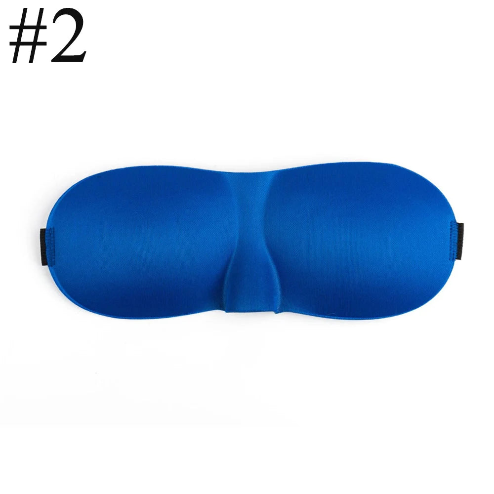3D Contoured Sleep Eye Mask | Light Blocking Blindfold for Deep Sleep close-up view