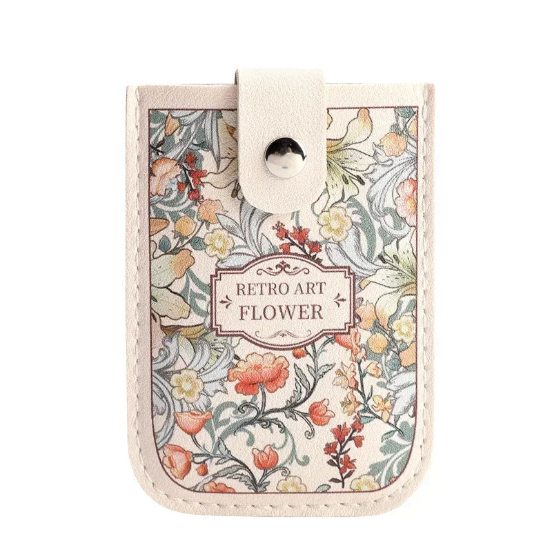 Creative 5 Card Pocket PU Leather Mini Wallet with RFID Blocking and Floral Print | S lifestyle view