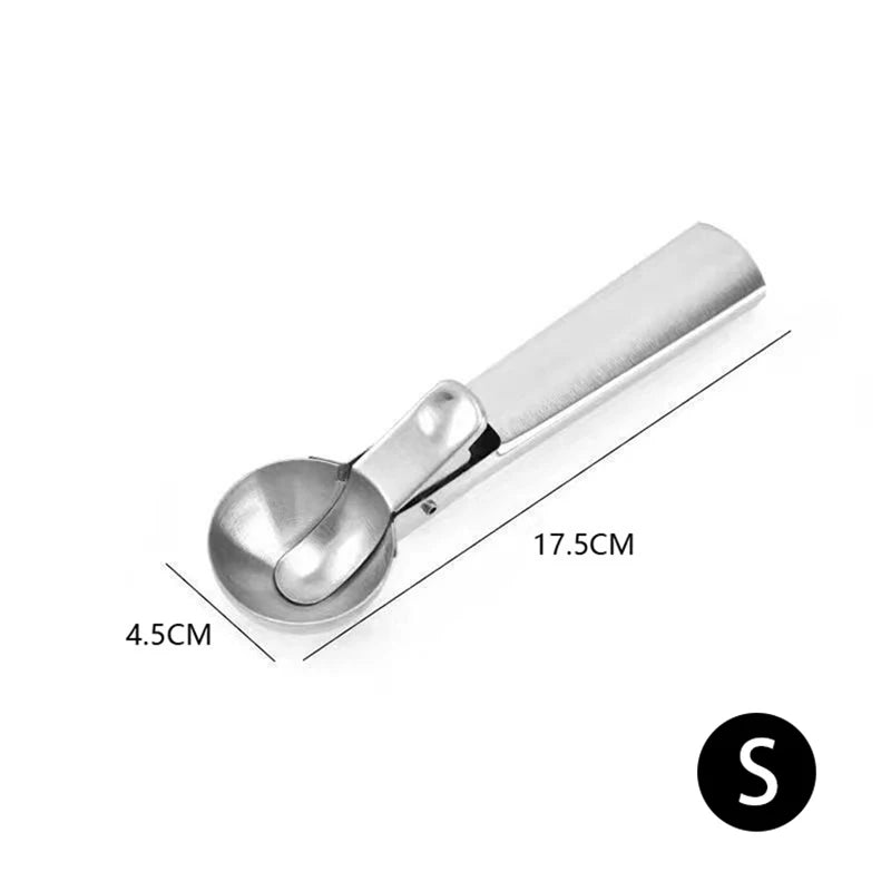 Stainless Steel Ice Cream Spoon Multifunctional Spoon for Ice Cream Dual-Purpose Scoo alternate view
