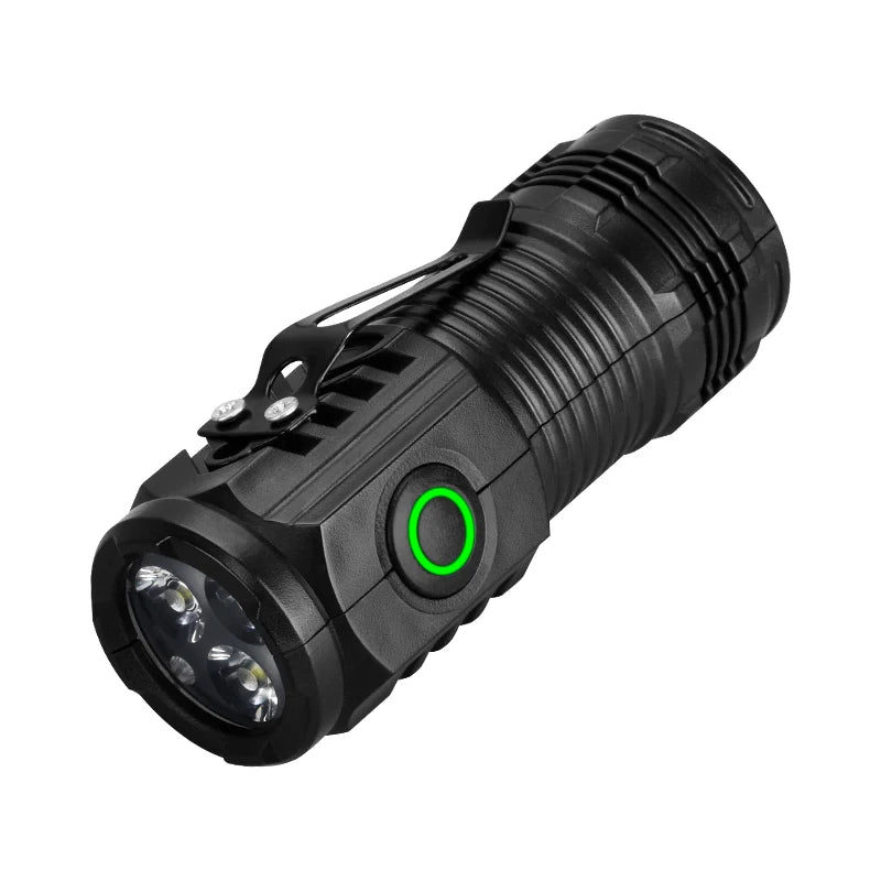 Ultra Bright Mini Torch 3LED Tactical Flashlight | USB Rechargeable for Hiking and Ca alternate view