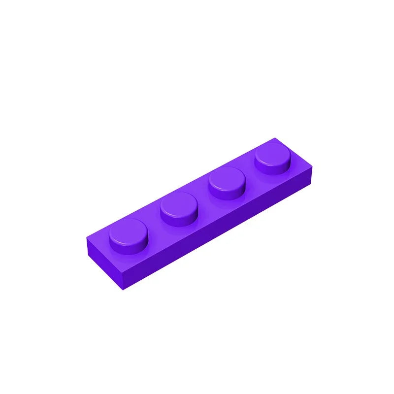 Gobricks GDS-504 Plate 1 x 4 | Compatible Building Block Pieces lifestyle view