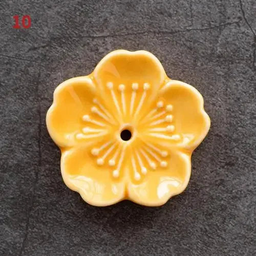 Ceramic Cherry Blossom Incense Burner | Home Decor Stick Holder alternate view