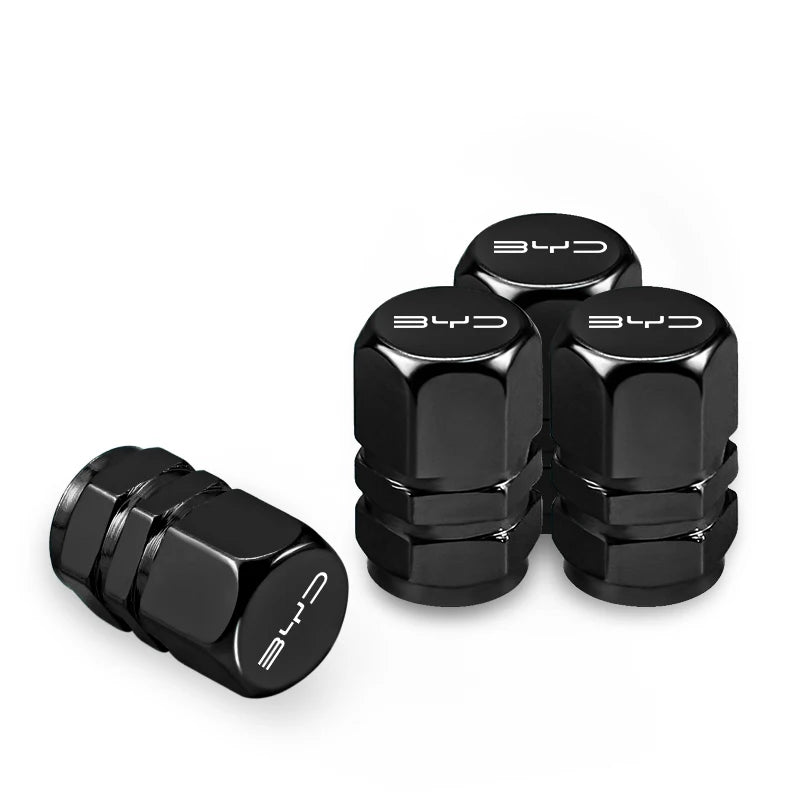 4Pcs Car Wheel Tire Valves Caps Waterproof Dustproof Cover For BYD Atto 3 Yuan Plus H alternate view
