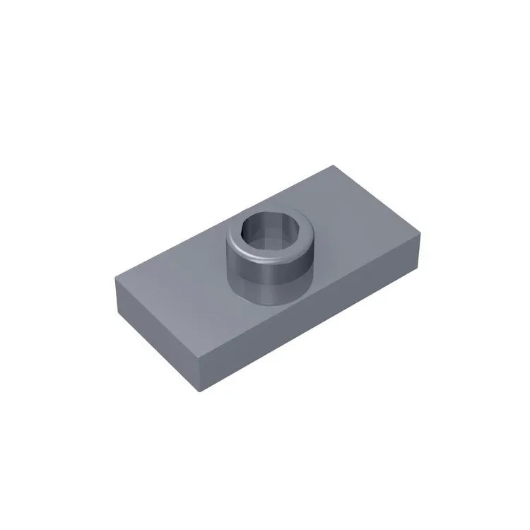 Gobricks PLATE 1X2 W. 1 KNOB | Modified Building Block Compatible with Lego 15573 close-up view